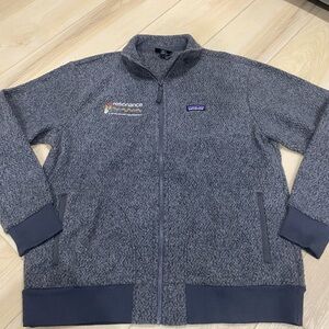 Patagonia Woolyester Fleece Jacket Full Zip Wool Blend Mens Size XL Logo